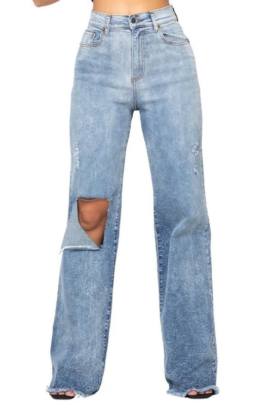 Bri 5 Pocket Wide Leg Jeans