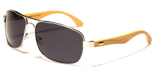 Superior Rectangle Bamboo Sunglasses
